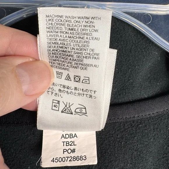 The North Face Men’s Medium Full Zip Hoodie Jacket Black Fleece Lined - Picture 13 of 16